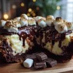 creamy frozen s’mores pie - featured image