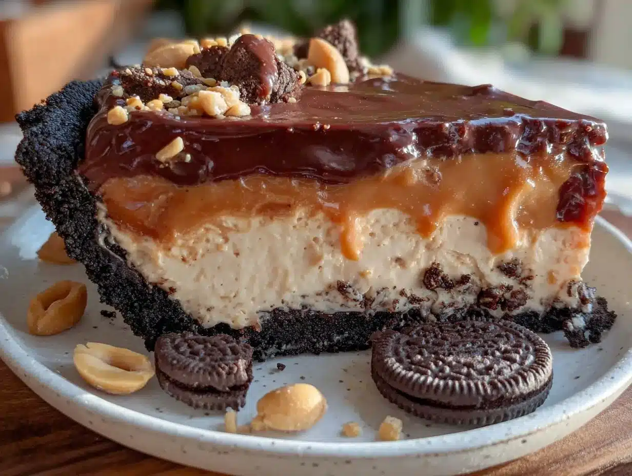 creamy no-bake peanut butter pie preparation steps