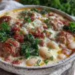 creamy tuscan white bean soup - featured image