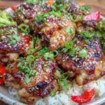 easy sheet pan teriyaki chicken and rice bowls - featured image