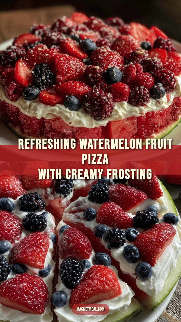 fresh watermelon fruit pizza recipe
