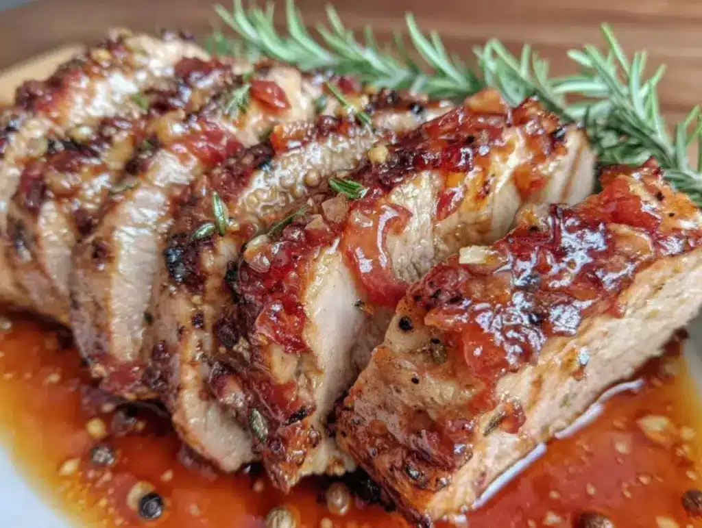 garlic herb pork tenderloin - featured image