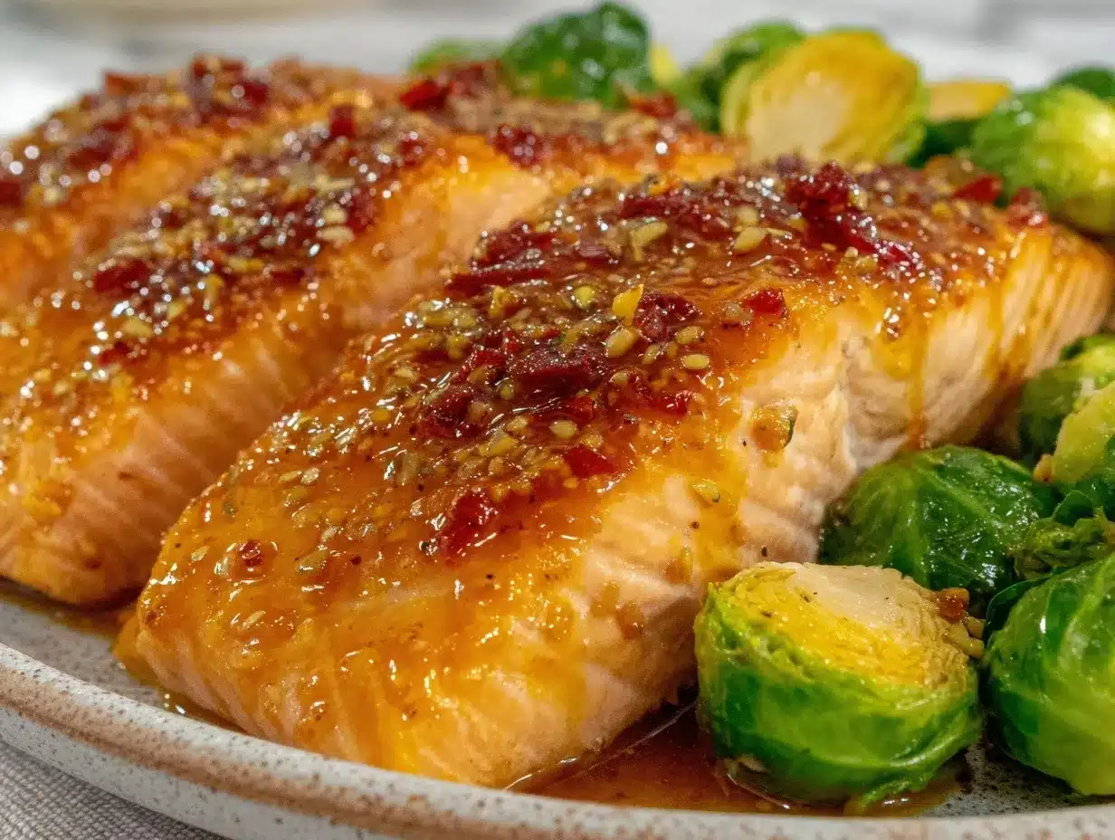 honey garlic glazed salmon preparation steps