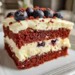 layered flag cake recipe - featured image