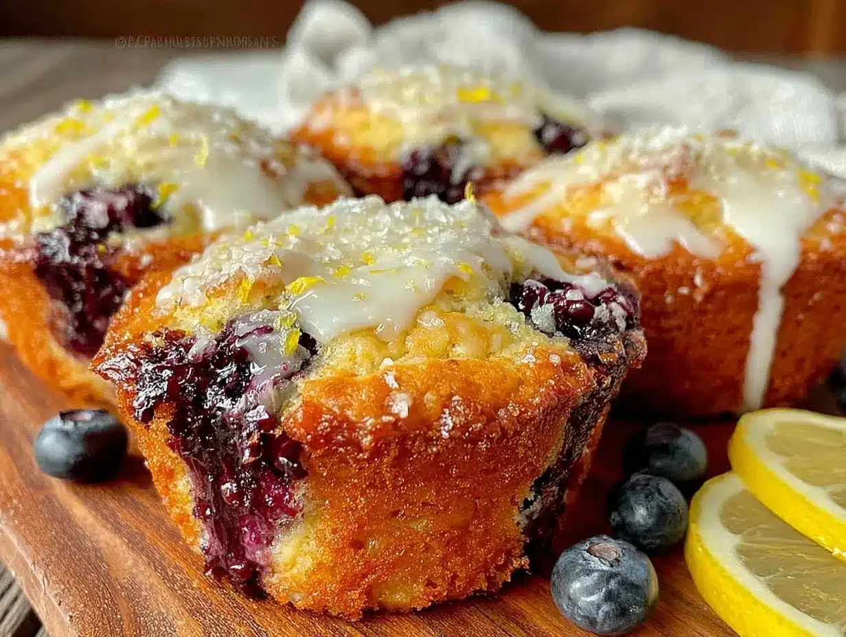 moist blueberry lemon zucchini muffins preparation steps