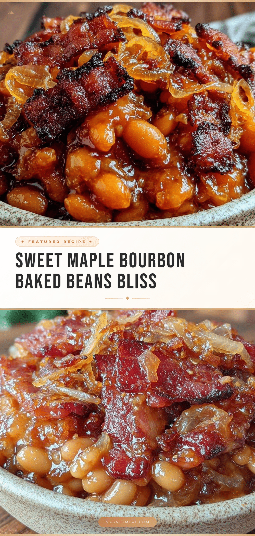 savory maple bourbon baked beans recipe