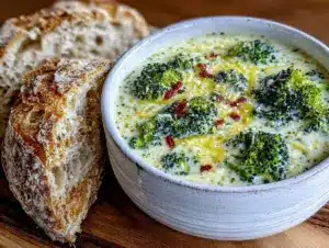 slow cooker broccoli cheddar soup - featured image