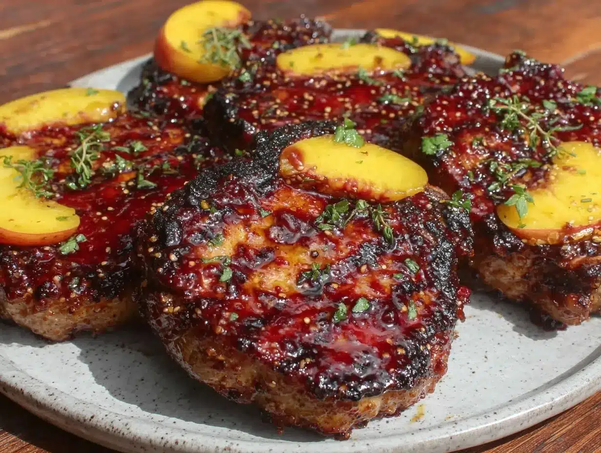 sweet and spicy grilled pork chops preparation steps