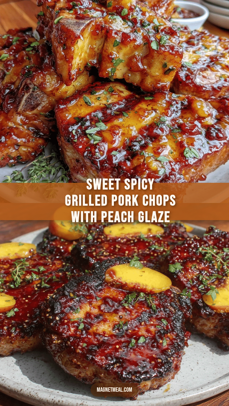 sweet and spicy grilled pork chops recipe