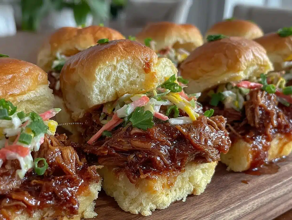 Tennessee Whiskey Pulled Pork Sliders preparation steps