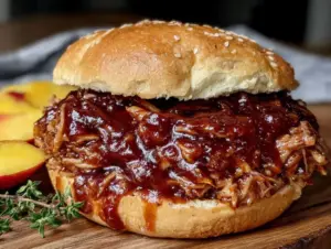 bourbon peach bbq sauce - featured image