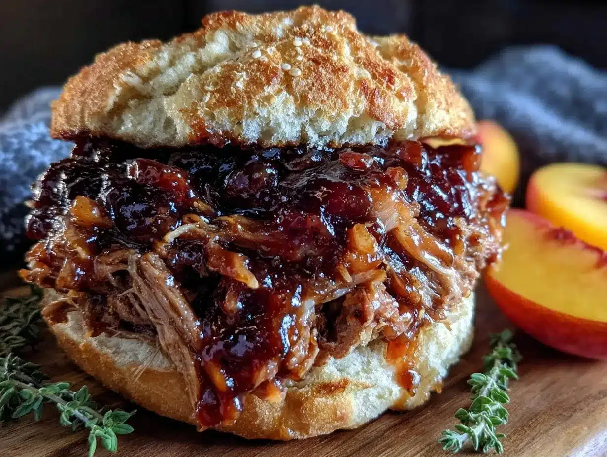 bourbon peach bbq sauce preparation steps