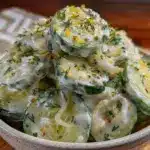 creamy old-fashioned cucumber salad - featured image