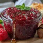 easy seedless raspberry freezer jam - featured image