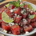 Fresh Watermelon Feta Mint Salad - featured image
