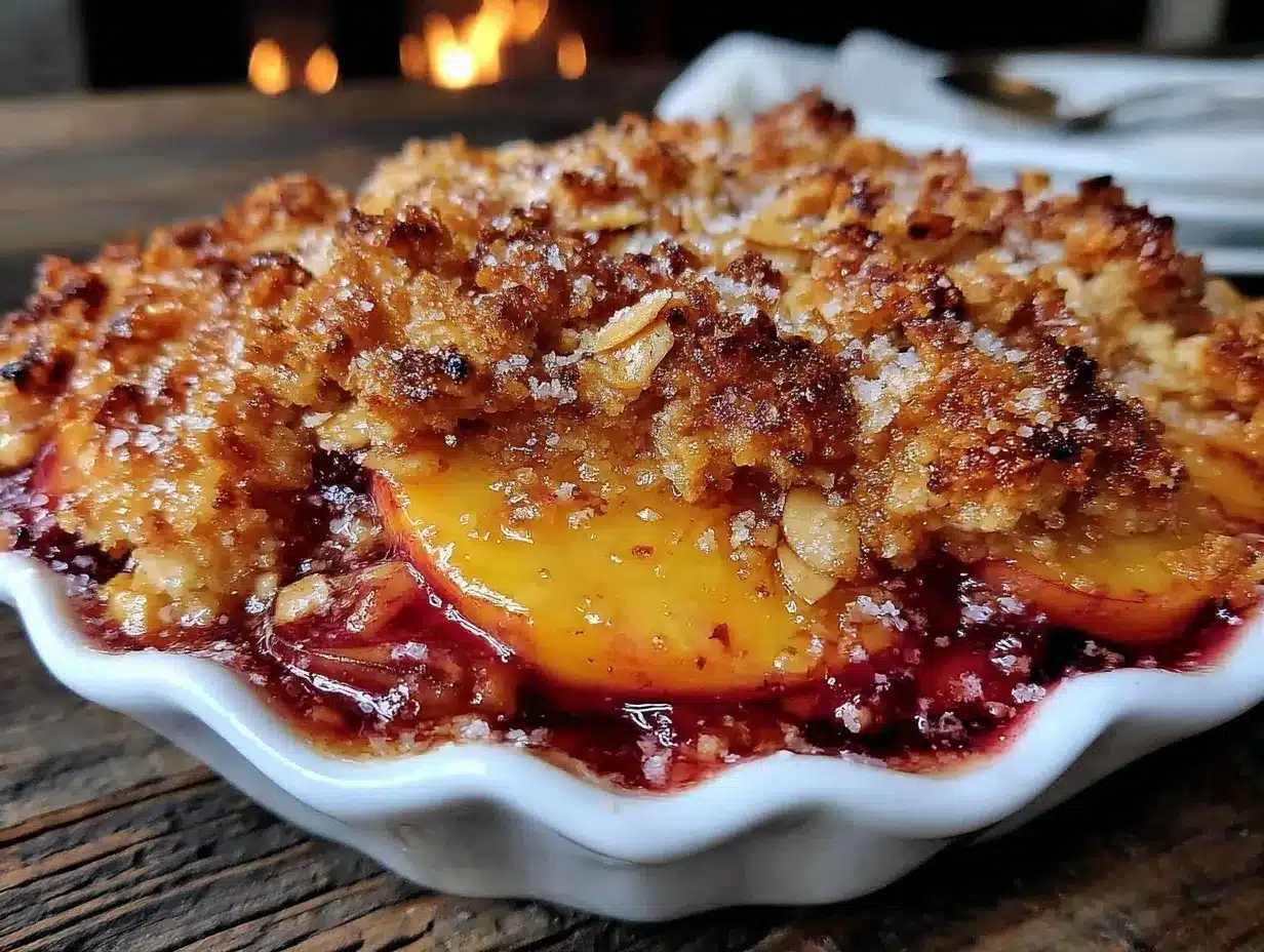 healthy peach cobbler preparation steps