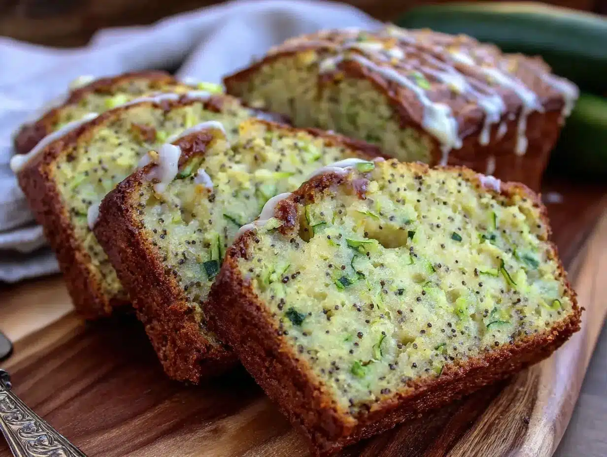 moist lemon poppy seed zucchini bread preparation steps