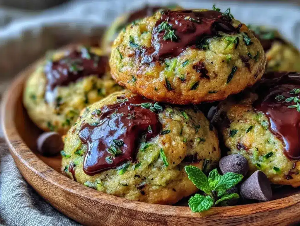 one-bowl zucchini chocolate chip cookies - featured image