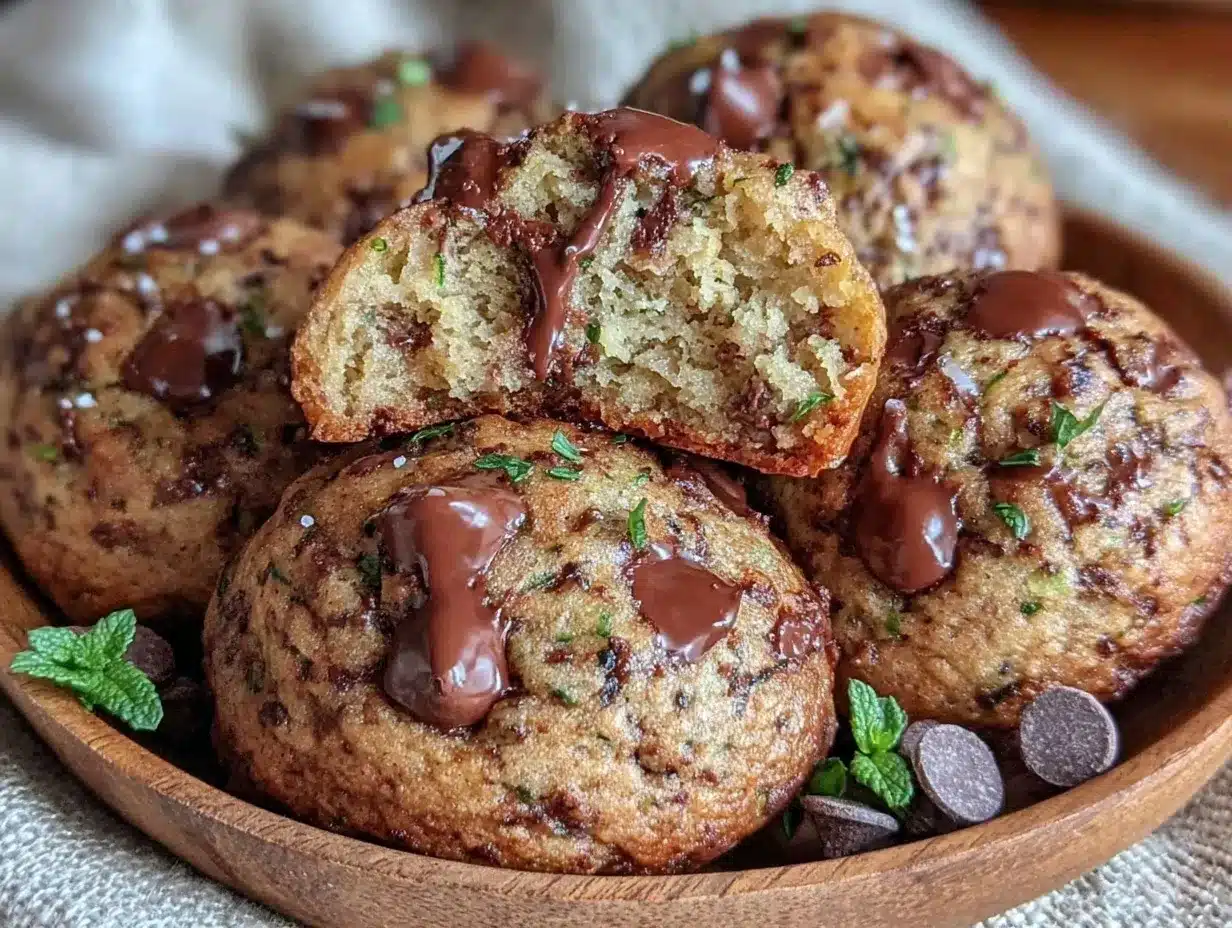 one-bowl zucchini chocolate chip cookies preparation steps