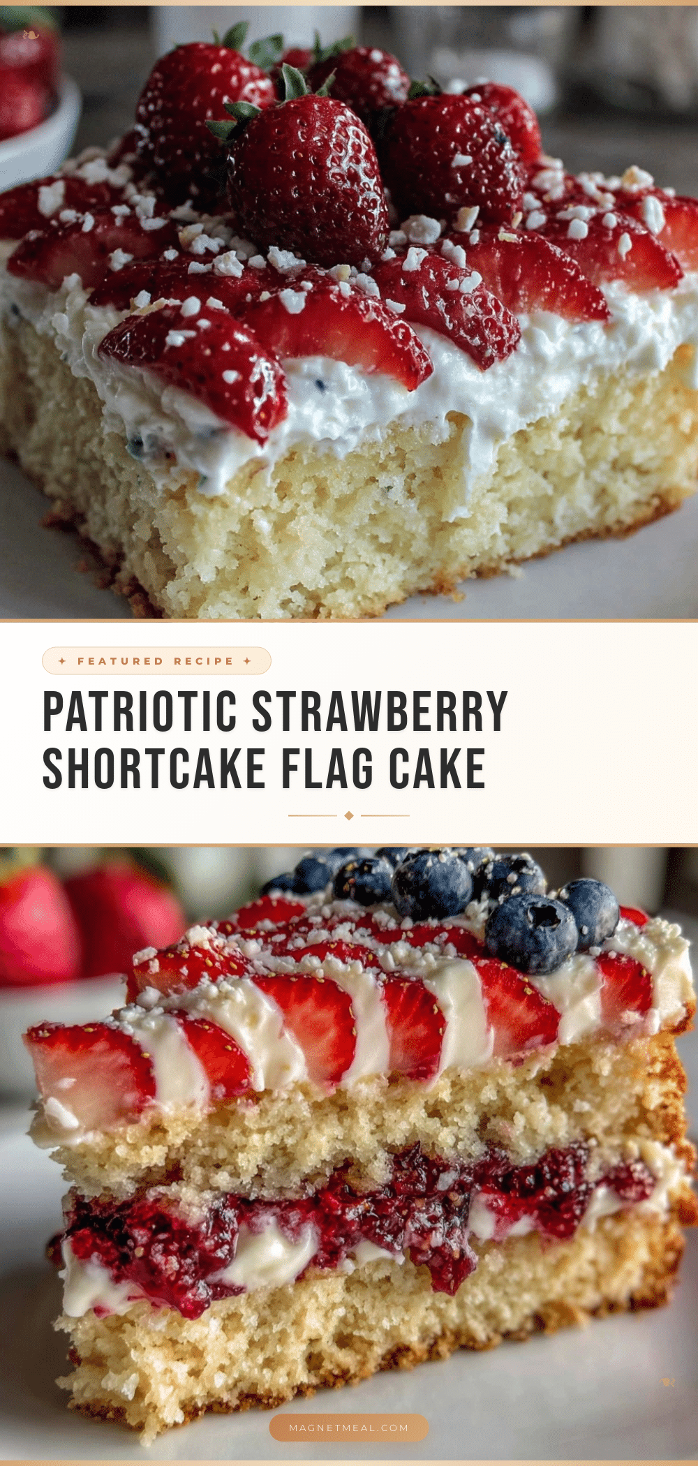 patriotic strawberry shortcake flag cake recipe