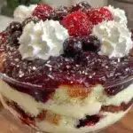red white and blue layered trifle - featured image