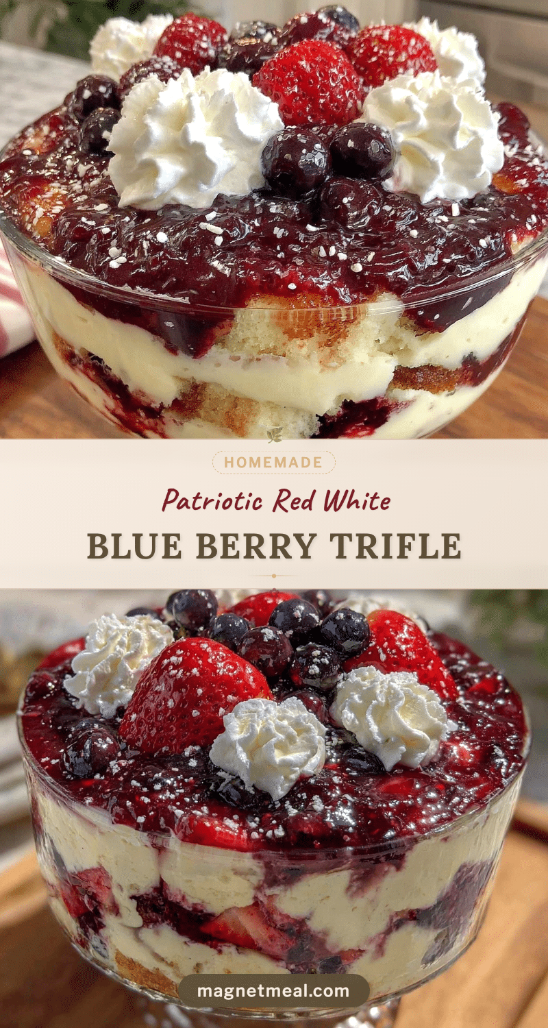 red white and blue layered trifle recipe
