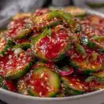 spicy korean cucumber salad - featured image