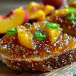 spicy peach jalapeño refrigerator jam - featured image